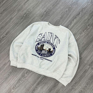 Producción OEM/ODM Camisetas para hombre Camiseta unisex Oversize Fit Suéter de manga larga Impreso - Product Image 6