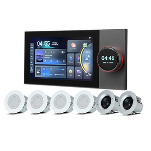 <b>Smart</b> Home Background Music System 8*25W Super Ceiling Speaker Intelligent 7-Inch Tuya Screen Control Wall Amplifier <b>Smart</b> Home - Product Image 1