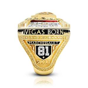 Bague de championnat des Cavaliers de Wigan 2023, alliage de zinc plaqué or rose, cœur, souvenir pour les fans, collection pour hommes - Product Image 5