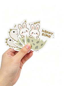 Customised cartoon dinosaur and monster stickers for children; waterproof vinyl stickers; die-cut self-adhesive stickers - Product Image 3