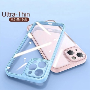 Custodia per telefono morbida Ultra-sottile da 0.3MM di lusso alta e trasparente antiurto per <span class=keywords><strong>iPhone</strong></span> 16 15 14 13 12 11 <span class=keywords><strong>Cover</strong></span> <span class=keywords><strong>protettiva</strong></span> per fotocamera Pro XR <span class=keywords><strong>XS</strong></span> - Product Image 2