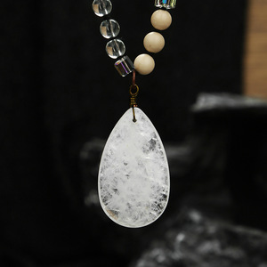 Collar <span class=keywords><strong>de</strong></span> Cadena Larga con Colgante <span class=keywords><strong>de</strong></span> Piedra Natural al por Mayor, Joyería - Product Image 5