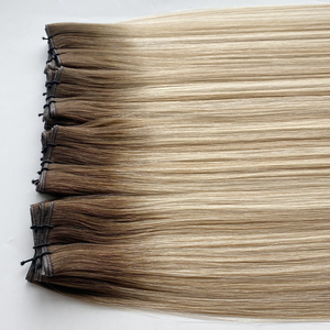无返货发质 100% 天然人发 Genius Weft 可烫、可染、可剪。光滑 # SBT18/60 钢琴浅色 - Product Image 3
