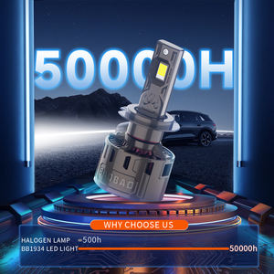 مصباح أمامي جديد <span class=keywords><strong>3</strong></span> ألوان ، مصباح ليد للسيارة H1 H4 H11 H7 - Product Image 6