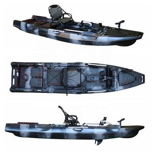 Vicking 12.5英尺单人脚踏板钓鱼皮艇，带电动拖钓马达，坐在lldpe材料电动皮艇的顶部 - Product Image 6