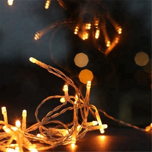 Décoratif à piles étanche extérieure étoile led rideau guirlandes lumineuses de noël solaire a mené des lumières de fée - Product Image 2