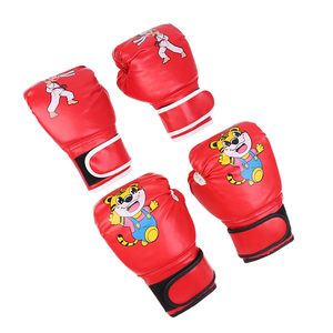 Professional Children's Boxing Training High Quality 8oz/10oz/12oz PU Leather <b>Moisture</b> Wicking Hook Loop Closure Boxing <b>Gloves</b> - Product Image 1
