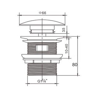 Hot Selling Bathroom Accessories Stainless Steel With <strong>Overflow</strong> Pop up Black Waste Click Clack <strong>Sink</strong> <strong>Drain</strong> for Basin - Product Image 4