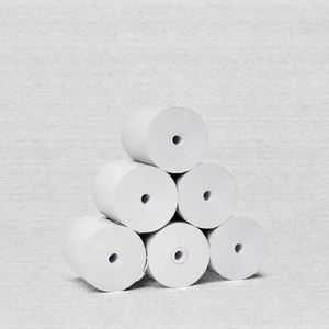Rollo de Papel Térmico de 57x50mm, Capa Única, Blanco, para Recibos de Caja Registradora POS, 70gsm, Pulpa de Madera Pura - Product Image 2