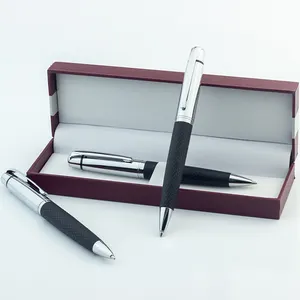 Neues Design Metall Leder Stift Geschenk Stift Set mit schönen Stift Box