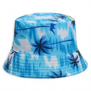 Wholesale New Fashion Maple Leaf Reversible Fisherman Hat Logo Custom Printed Bucket Hats - Product Image 4