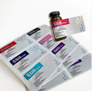 Водонепроницаемые виниловые этикетки с индивидуальной печатью для фармацевтических бутылок и банок — доступны услуги OEM/ODM - Product Image 4