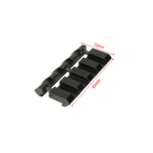 Adaptateur de montage multi-longueurs en alliage d'aluminium, ensemble de clips convertisseurs de taille d'interface de 11 mm à 20 mm, personnalisé en usine, pour équipement extérieur - Product Image 1