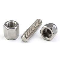 Kit de boulons à tête dôme et d'écrous hexagonaux en acier inoxydable de haute précision pour le montage d'équipements semi-conducteurs et d'instruments de précision