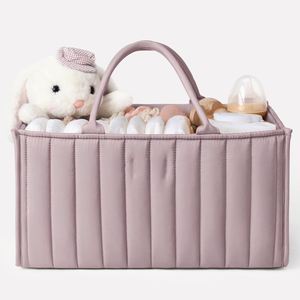 Organizador de Pañales para Bebé, Cesta Portátil Grande para Pañales, para Mesa Cambiadora, Organizador de Pañales, Bolsa de Viaje para Auto - Product Image 1