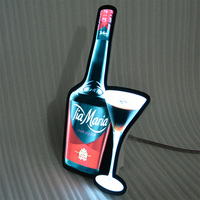 Panneau publicitaire EL personnalisé, boîte d'éclairage publicitaire LED, panneau lumineux EL ultra fin et flexible, enseignes lumineuses