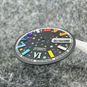 Đồng hồ thép không gỉ 40mm chất lượng cao, mặt đen, kim dạ quang xanh, chống nước, kèm phụ kiện độ chế. - Product Image 1