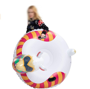 Bouée gonflable Waterhan en PVC en forme de lamas, tractable, pliable, équipement d'hiver sécurisé, emballée pour les jeux d'enfants en extérieur en famille - Product Image 4