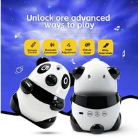 Projecteur Galaxie Lampe Panda Mignonne en Gros, Veilleuse Musicale RGBW, Décoration de Bureau Nébuleuse, Haut-parleur, Lampe Kawaii pour Chambre d'Enfant