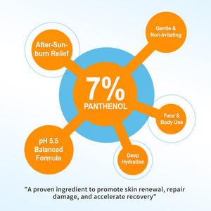 Crema OEM 7% Pantenol para Alivio de Quemaduras Solares, Reparadora, Hidratante, Cuidado Post-Solar para Piel Seca y Dañada, Marca Privada - Product Image 5