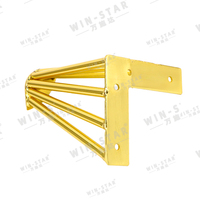 Pied de meuble en métal chromé WINSTAR Triangle Gold Table Y Shape pour canapé et lit