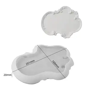 Moule en silicone irrégulier pour la fabrication de sous-verres en agate pour résine époxy et argile polymère