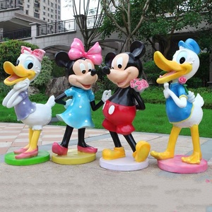 Estilo de amor Decoración del hogar Esculturas de <span class=keywords><strong>Mickey</strong></span> <span class=keywords><strong>y</strong></span> <span class=keywords><strong>Minnie</strong></span> <span class=keywords><strong>Mouse</strong></span> de tamaño real Estatuas de fibra de vidrio de resina Modelo de arte para uso artesanal - Product Image 5