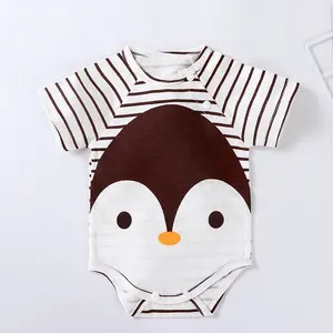 2023 New Arrival Baby Girls Boys Romper Solid Color Bodysuit Short Sleeve Baby Romper Clothes 0-24 Months