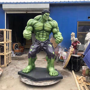 Décoration intérieure, figurines d'action de super-héros célèbres, statue de <span class=keywords><strong>Hulk</strong></span> grandeur nature, sculpture en résine - Product Image 4