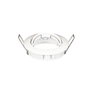 Faretto rotondo oscillante da incasso in alluminio 50mm bianco, ideale per illuminazione architettonica e decorativa in interni. - Product Image 1