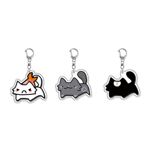 Custom Cartoon Acrylic UV Printing Fashionable <b>Anime</b> Pattern Backpack Schoolbag Accessories Key Chain - Product Image 3