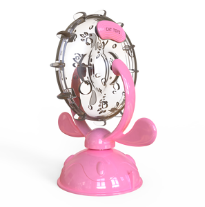 Jouet interactif intelligent anti-ennui pour chats et chiens, distributeur de nourriture lent, puzzle en plastique TPR, design moulin à vent rotatif simple - Product Image 2