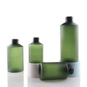Biểu Tượng Tùy Chỉnh Matte Màu Xanh Lá Cây Chai Nhựa Cho Mỹ Phẩm 100Ml 200Ml 300Ml Chai Nước Hoa Chai Dầu Gội Đầu Moq100pcs - Product Image 2