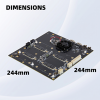 Tarjeta de Expansión de GPU SXM2 Dual de Alto Rendimiento, Switch PEX8749 sin Bifurcación, 2x Placa Base SlimSAS 8654 SXM2, Servidor de IA Privado