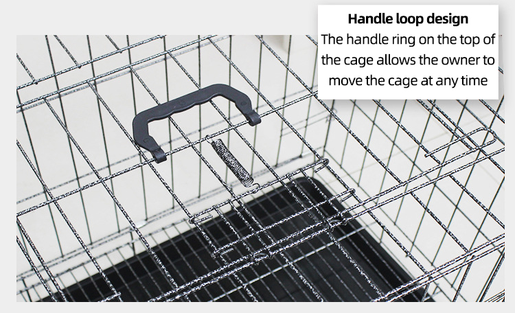 Manufacturer Wholesale removable Black Metal Pet Dog Crate Durable Outdoor Large Folding Dog Cage for sale