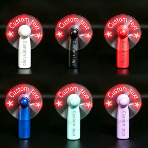 Mini Ventiladores LED con Mensaje Publicitario, Regalo para Eventos, Ventilador LED Portátil con Mensaje Personalizado, Ventilador LED con Texto y Carga USB - Product Image 1