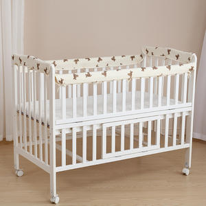 Bande anti-collision en coton pour <span class=keywords><strong>lit</strong></span> <span class=keywords><strong>de</strong></span> bébé, barrière <span class=keywords><strong>de</strong></span> protection anti-choc, anti-morsure, anti-acariens, toutes saisons, literie pour enfants - Product Image 3