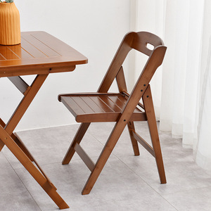Bamboo Folding <b>Chair</b> 35x36x61 Cm Foldable Stackable Minimalist Living Room <b>Chair</b> - Product Image 2
