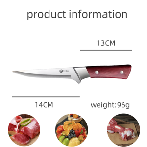 Fabrika fiyat özel şef çok paslanmaz çelik Boning Cleaver 3Cr13 çelik PP et mutfak gıda için keskin mutfak kolu - Product Image 2