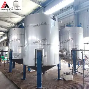 stainless Steel 304 8300L Chemical mixing tank reactor with top agitator for slurry blending