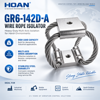 Amortisseur et support anti-vibrations en câble métallique aluminium/acier inoxydable Hoan GR6-142D-A pour drone/gimbal de caméra - Garantie 1 an