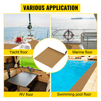 Tapis de pont en mousse EVA de qualité marine - Antidérapant, résistant à l'humidité, écologique pour bateaux, yachts, kayaks et VR - Installation par clic