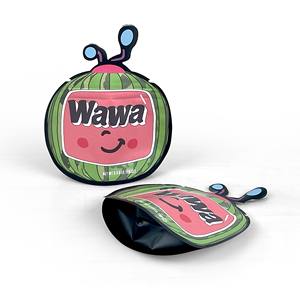 定制印刷异形袋防臭包装袋糖果3.5克聚酯薄膜，带可重复使用的密封拉链袋 - Product Image 3