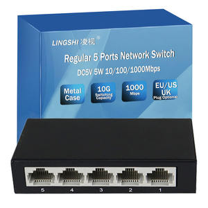 Switch de Red Plug and Play de 5v, Switch Ethernet Gigabit de 5 Puertos Sin Administrar - Product Image 2