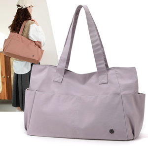 Tas Tote Custom Logo Personalisasi Kapasitas Besar Tahan Lama Tas Selempang untuk Wanita Hadiah Bisnis Acara Promosi Ready Stock - Product Image 1