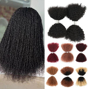 Cheveux humains afro crépus Originea en vrac, double trame, brins de cheveux bruts pour le tressage, vente en gros - Product Image 1