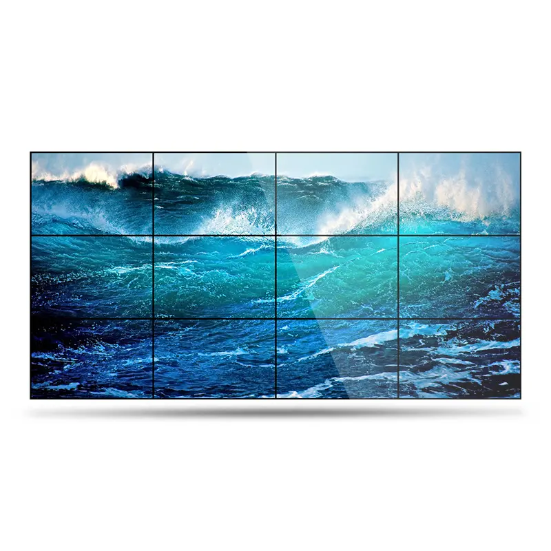 Solução personalizada interna Publicidade comercial Exibir moldura estreita Video Wall Splicing Screen Monitor LCD Video Wall