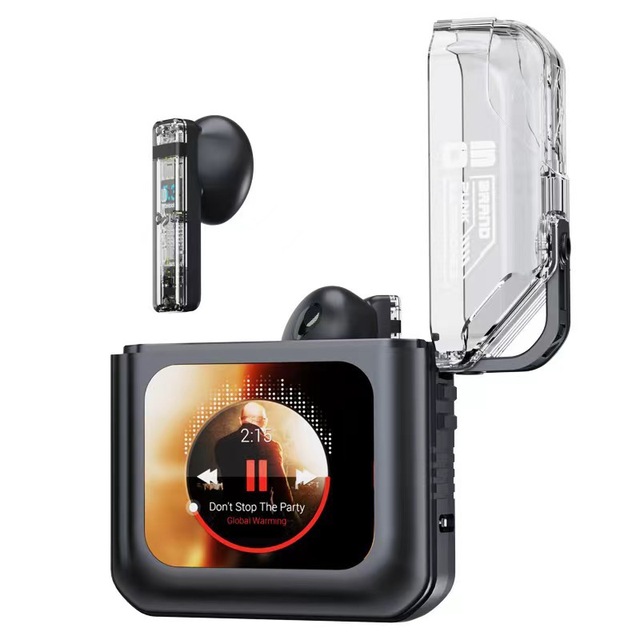 ANC Wireless for 5.3 In-Ear TWS Earbuds LED Touch Screen Display Digital Battery IPX5 Waterproof Low Latency Gaming Active