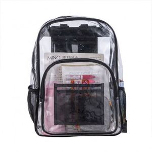 School Bags Cute Black Travel Shoulder <b>Bagpack</b> Transparent Pvc Clear Backpacks for Students Boys Girls - Product Image 1
