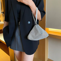 Sac à main coréen PEIQUAN pour femme, sac bandoulière multifonctionnel avec strass brillants, tendance